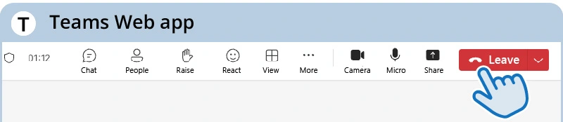 Leave button for PC