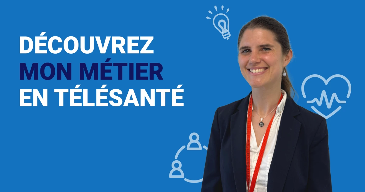 Portrait de Isabelle Lusseyran pour la série « Découvrez mon métier en télésanté ».
